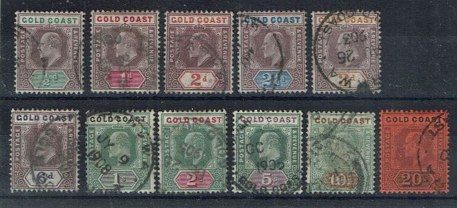 Image of Gold Coast/Ghana SG 38/48 FU British Commonwealth Stamp